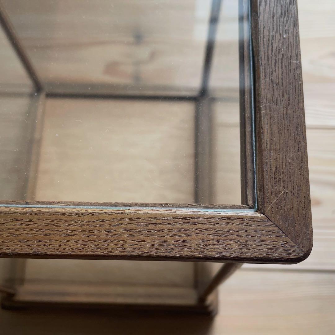 古い卓上ガラスケース　レトロ　飾り棚　古道具　アンティーク