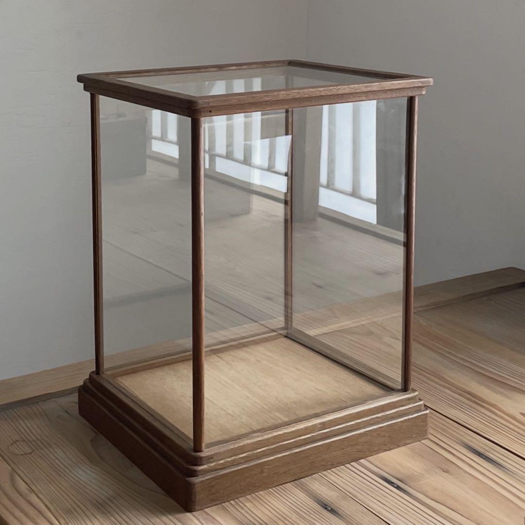 古い卓上ガラスケース　レトロ　飾り棚　古道具　アンティーク