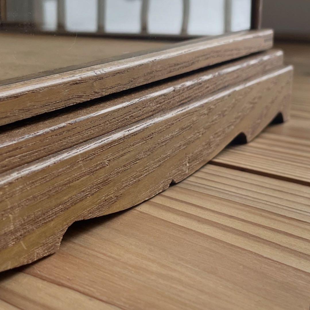 古い卓上ガラスケース　レトロ　飾り棚　古道具　アンティーク