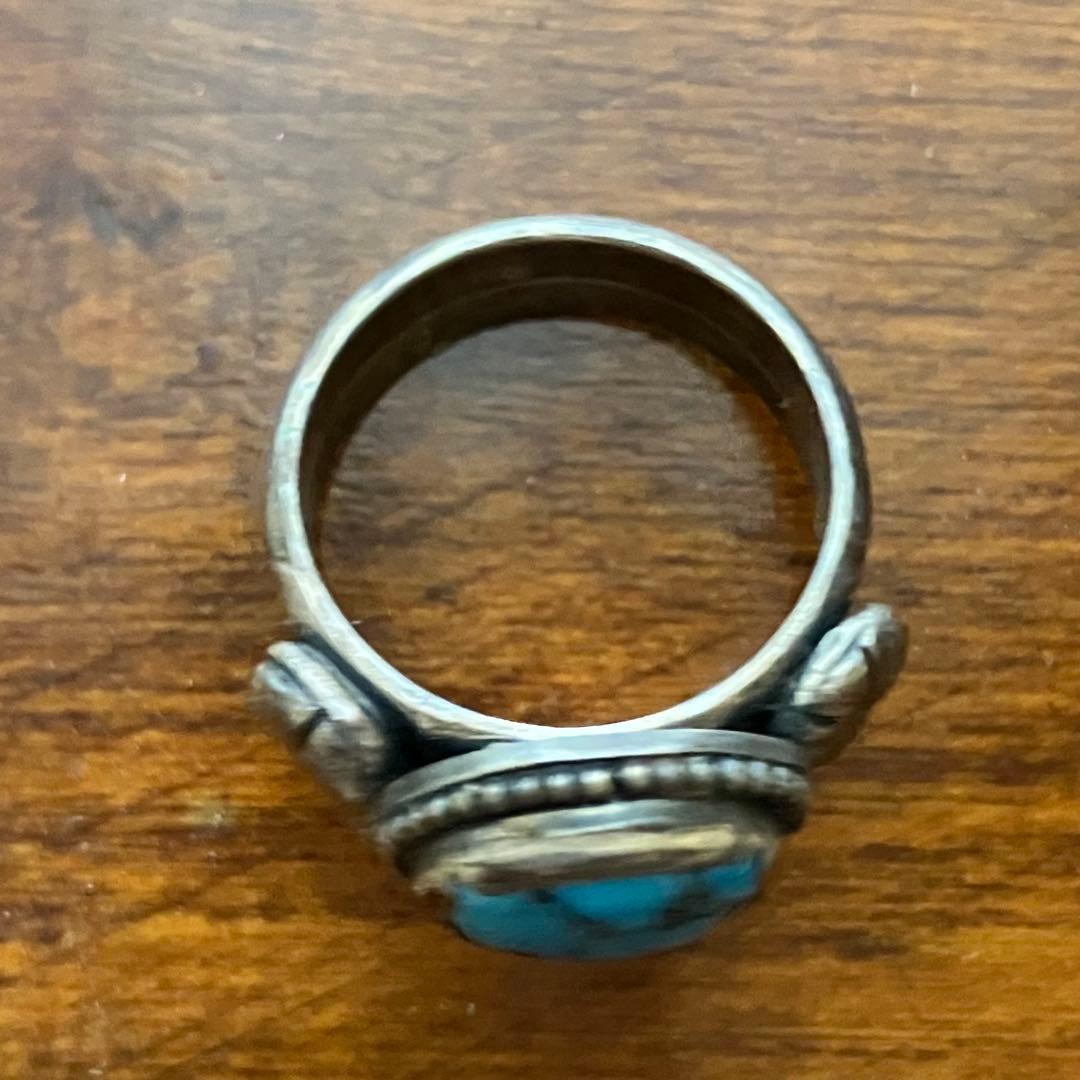 ターコイズ　指輪　シルバー　リング　インディアンジュエリー好きな方