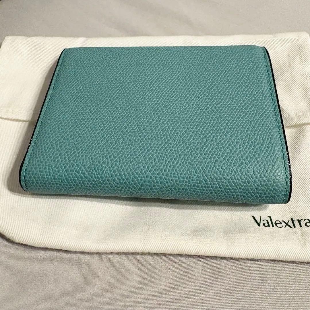 1回使用美品！購入1年未満Valextraレア色イジィデウォレット三つ折り財布