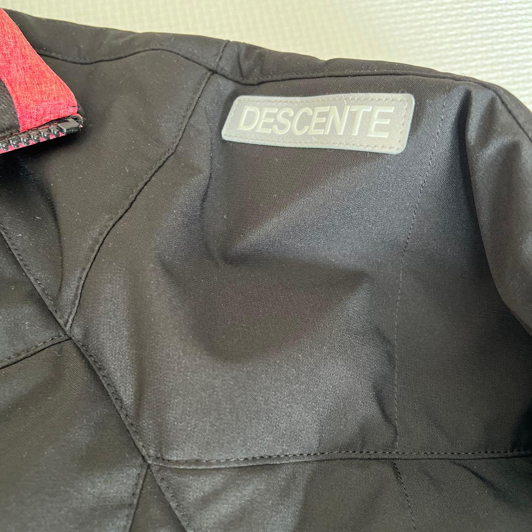 【美品】DESCENTE スキーウェア上下 160cm ブラック ピンク