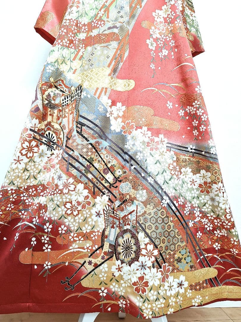 着物リメイクワンピース3669