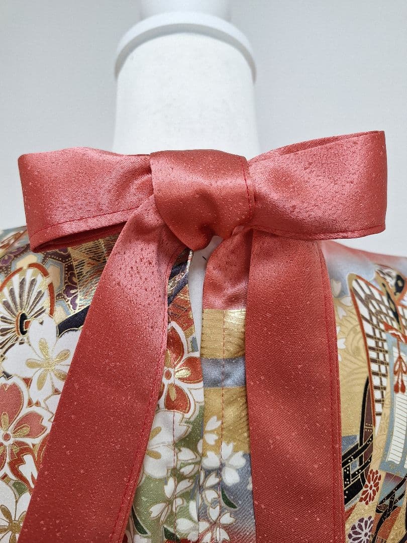 着物リメイクワンピース3669