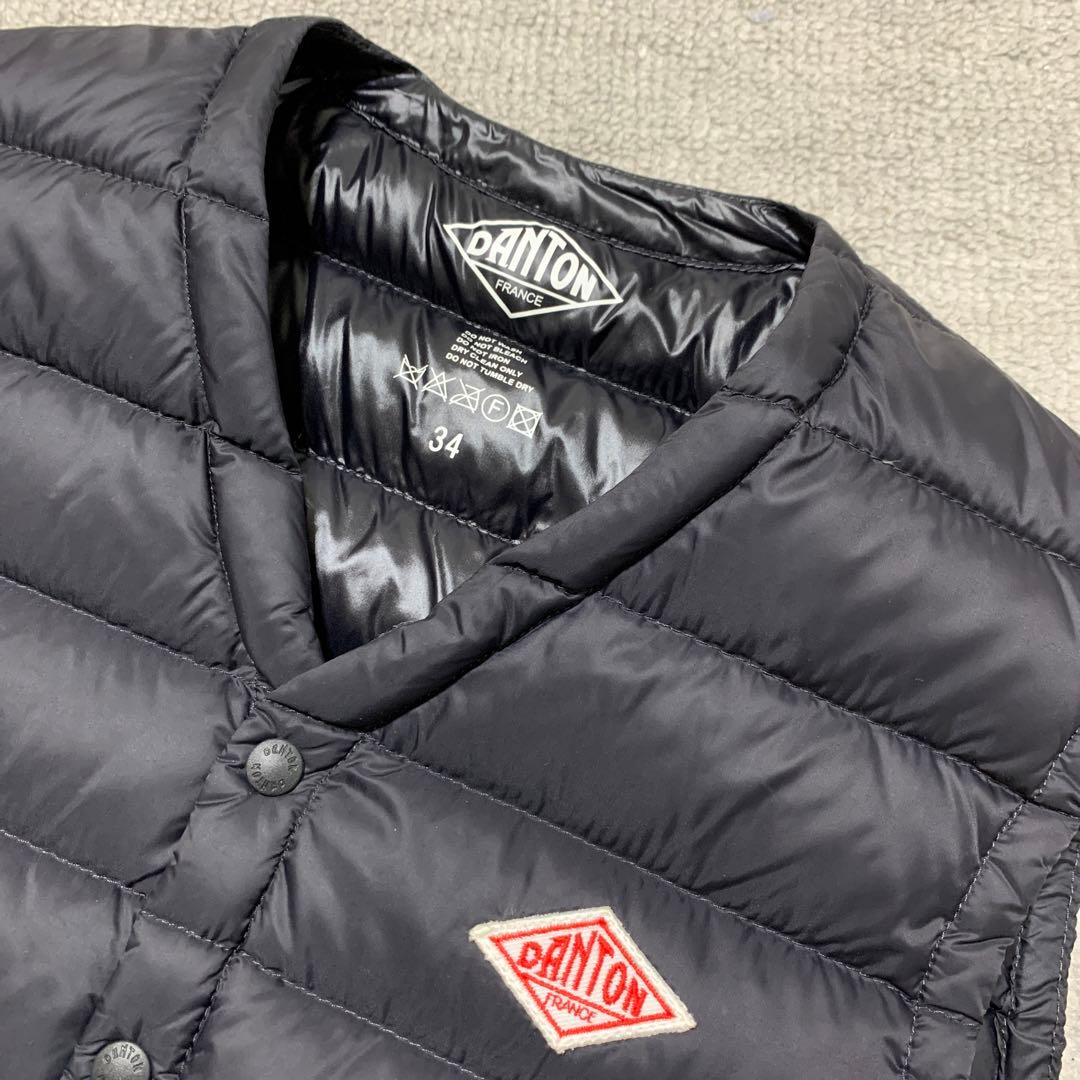 DANTON ダントン　ダウンベスト　34 ブラック