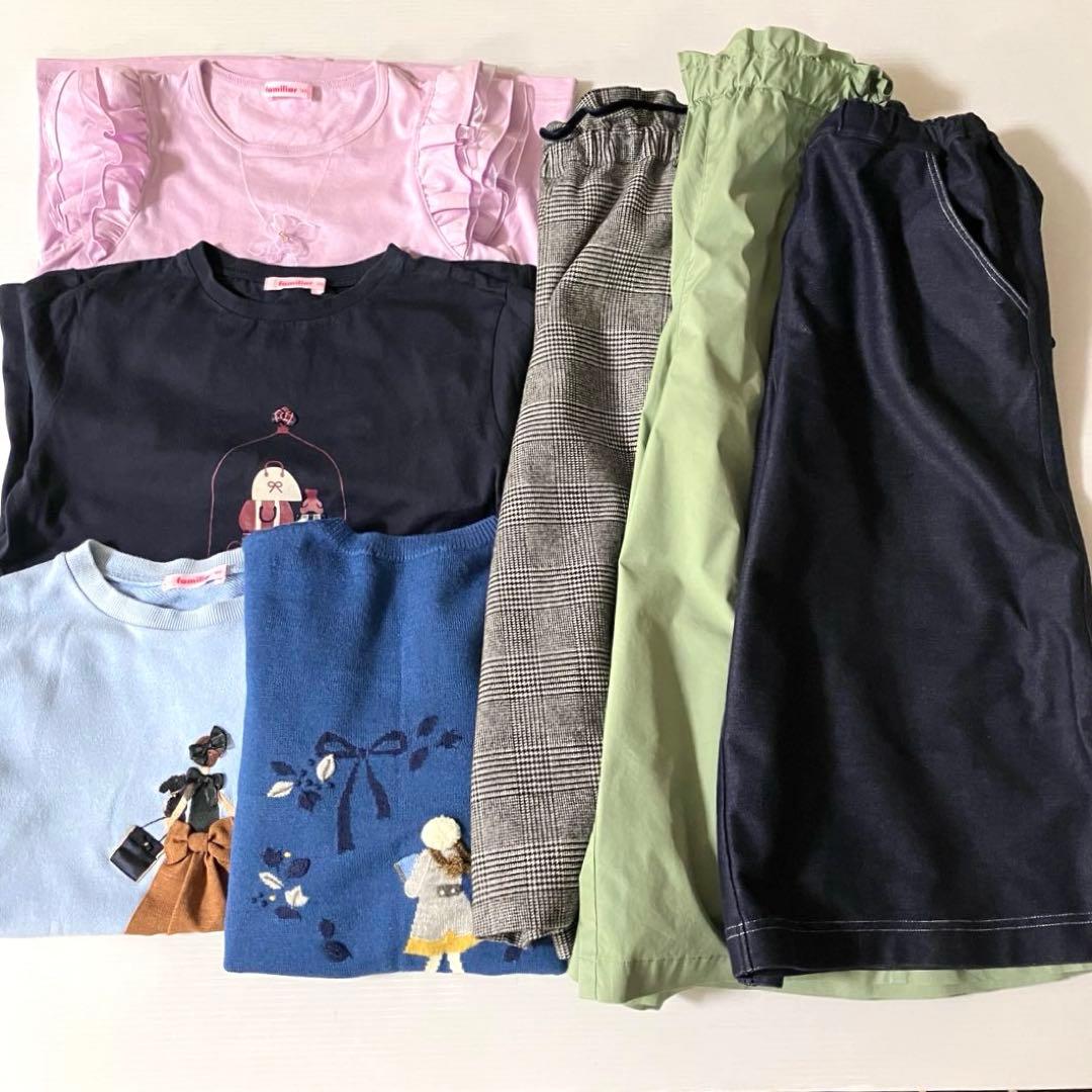 ファミリア　トップス　パンツ　７点まとめ売り　160
