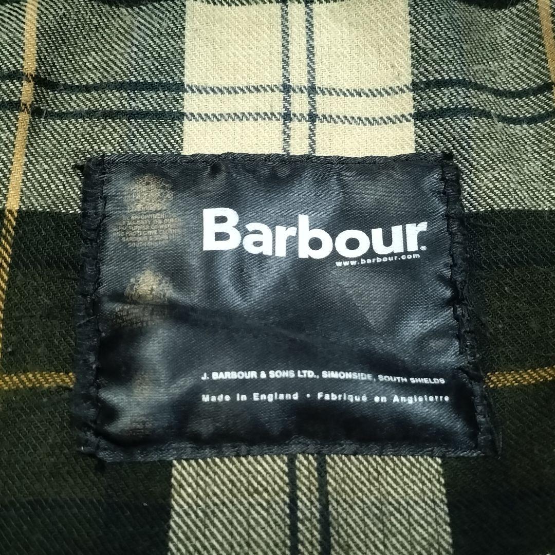 00s Barbour　3crest バブアー　フード　セージ