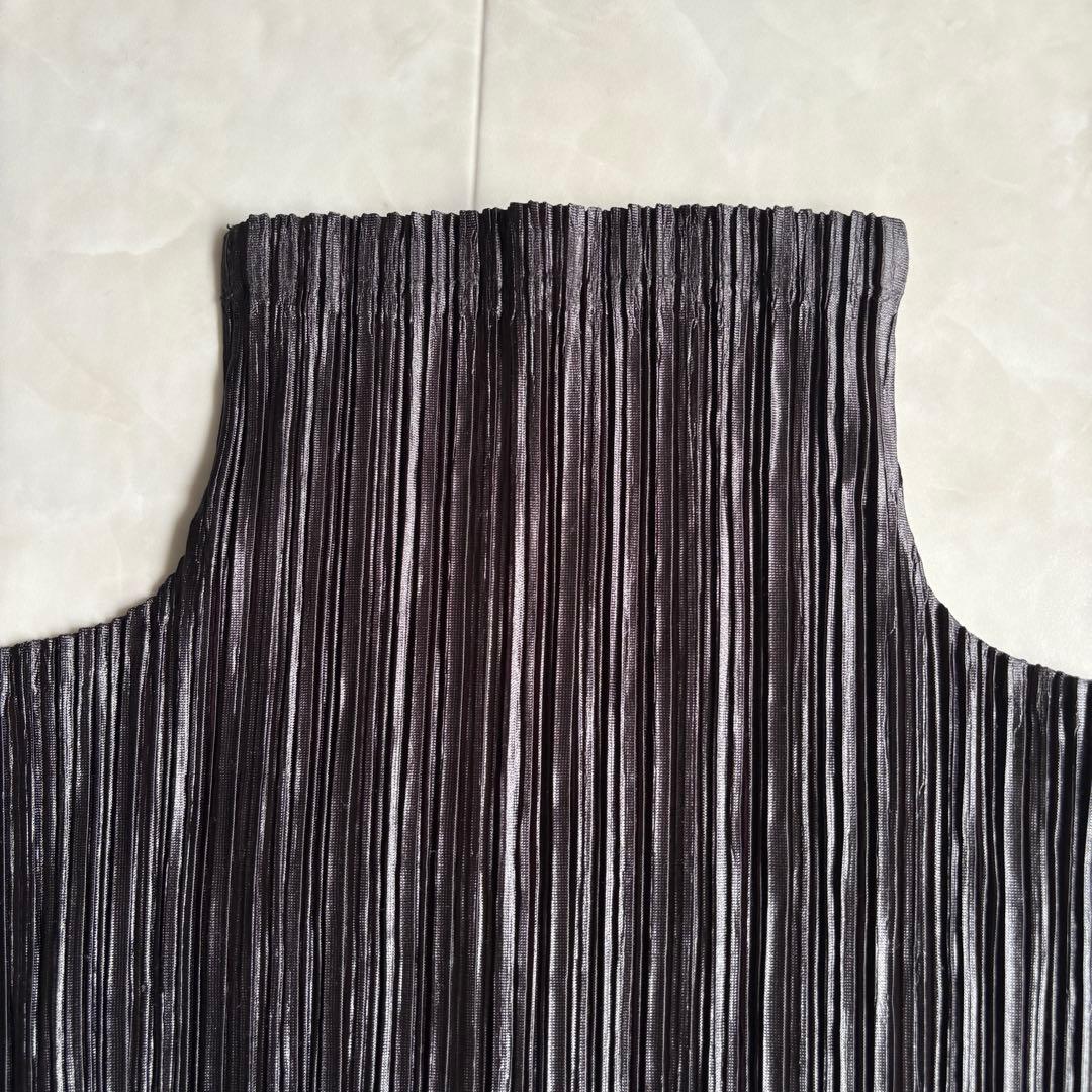 ISSEY MIYAKE プリーツ ハイネック ドルマン L カットソー
