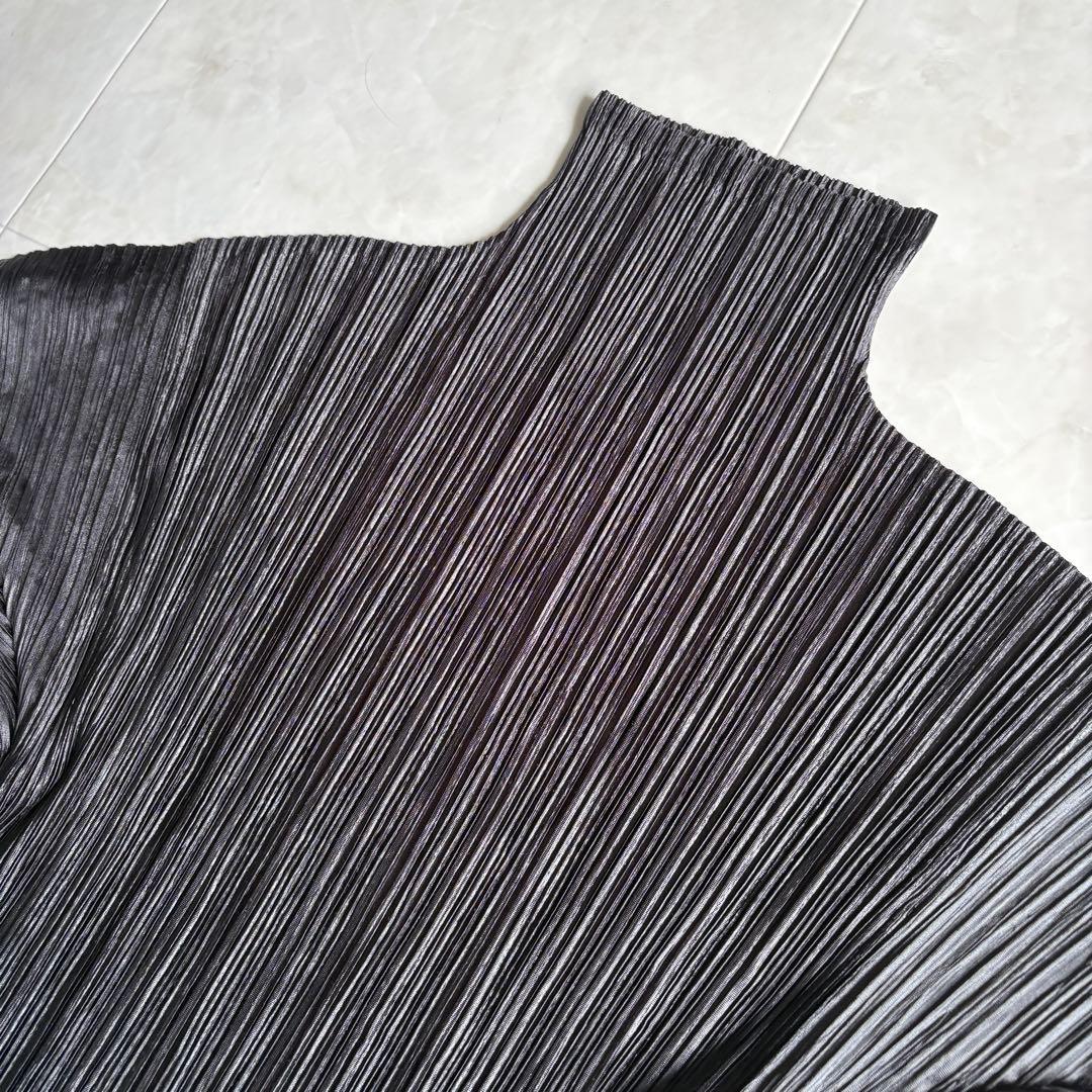 ISSEY MIYAKE プリーツ ハイネック ドルマン L カットソー
