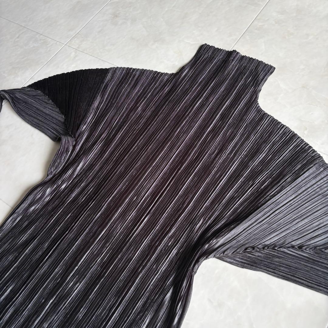 ISSEY MIYAKE プリーツ ハイネック ドルマン L カットソー