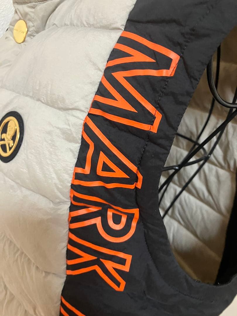 MARK AND LONA ダウンベスト グレー/ブラック　　サイズ46