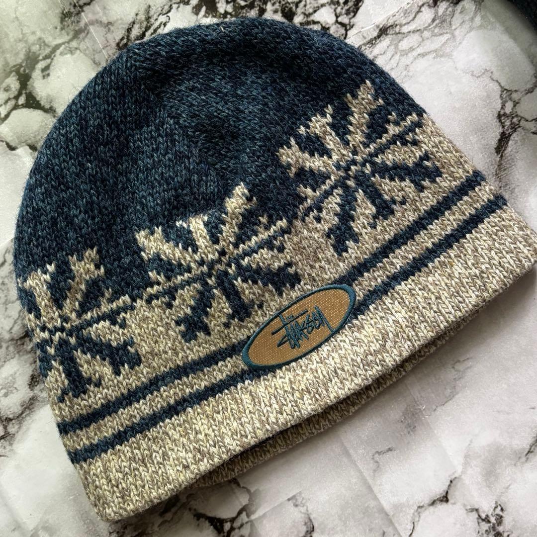 【激レア】90's oldstussy center logo beanie