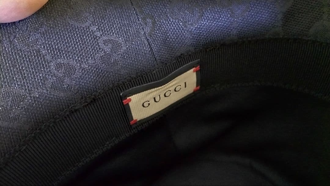 ★極美品★GUCCI ブラックバケットハット Sサイズ