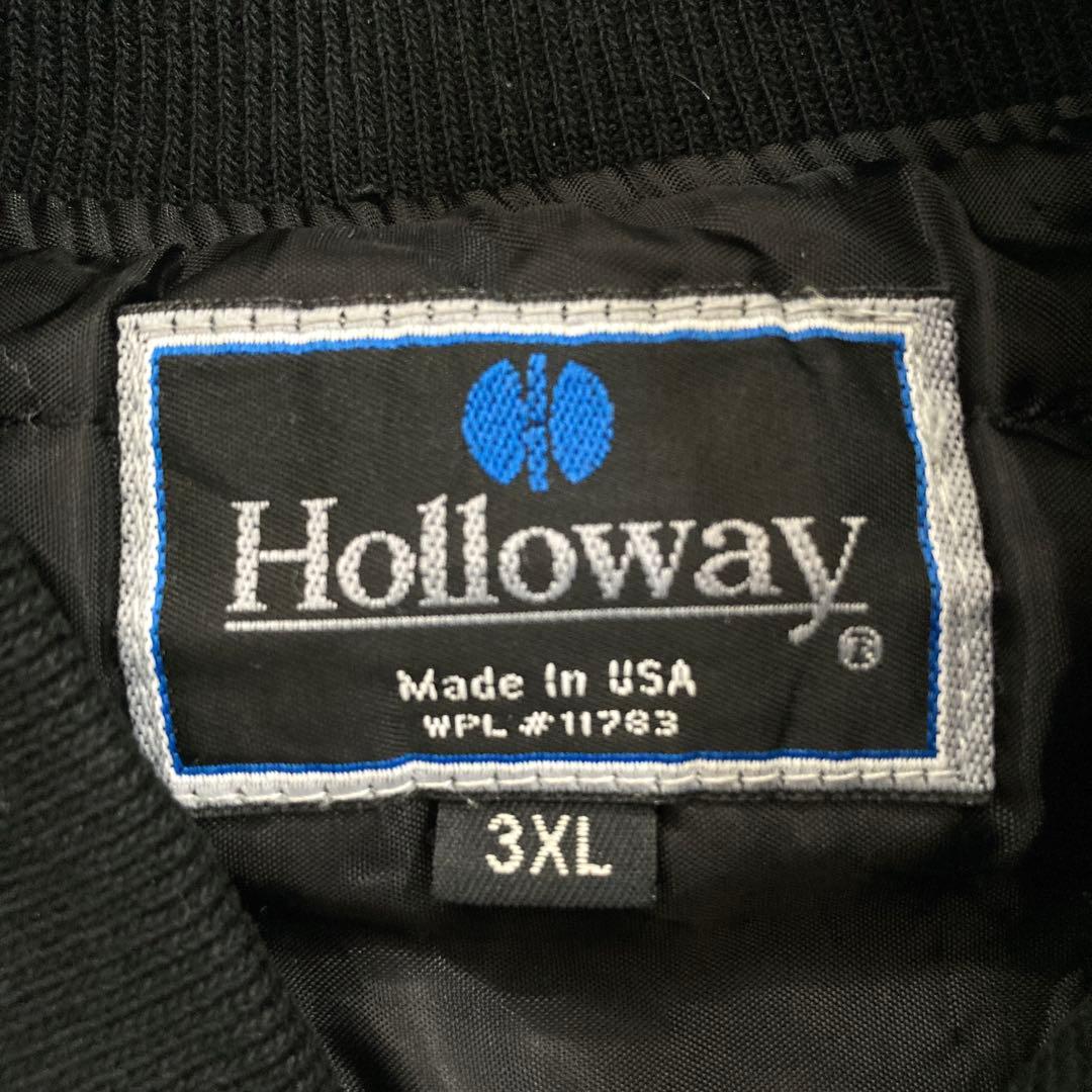 【ビッグサイズ】HOLLOWAY ブラック レザー スタジャン 3XL USA製