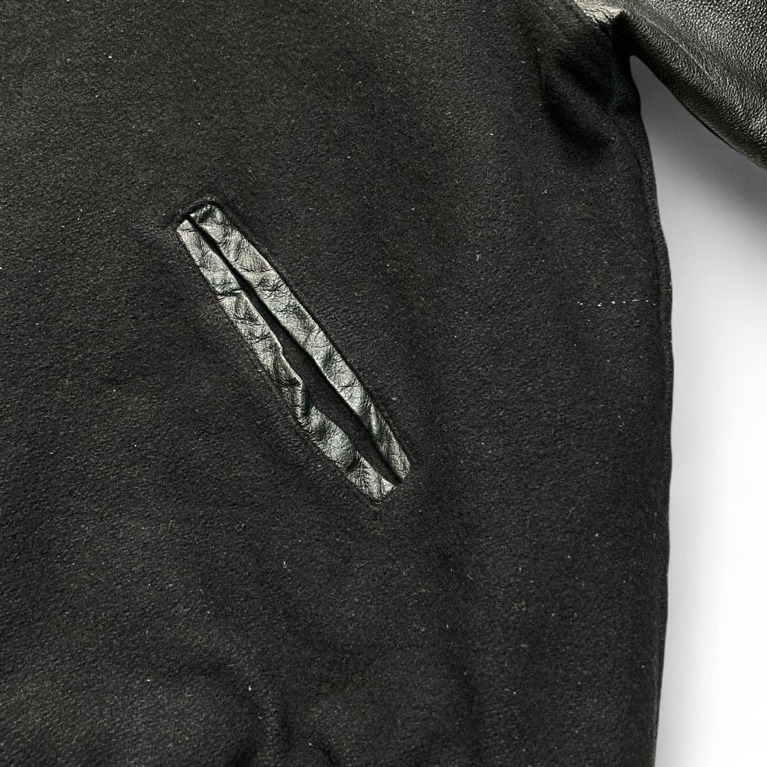 【ビッグサイズ】HOLLOWAY ブラック レザー スタジャン 3XL USA製