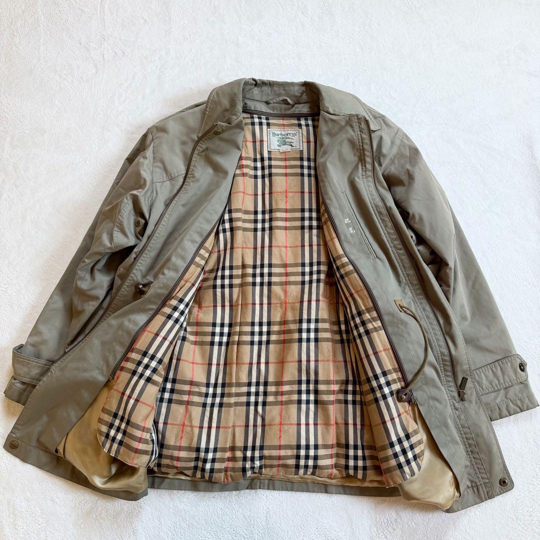 ダウンライナー　美品　バーバリーズ　ハンティングジャケット　ミリタリー　メンズL