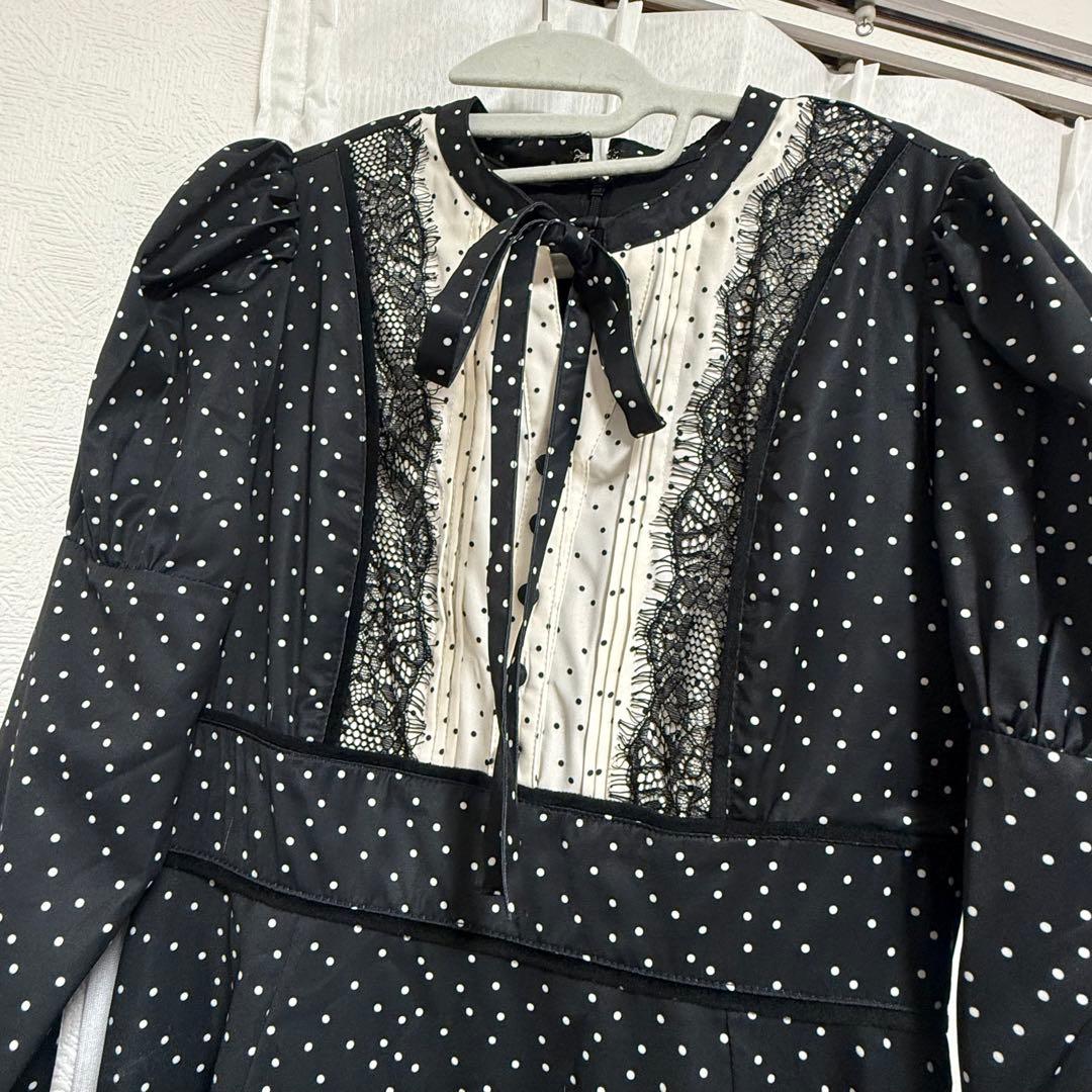 ワンピース orangerie dot long dress