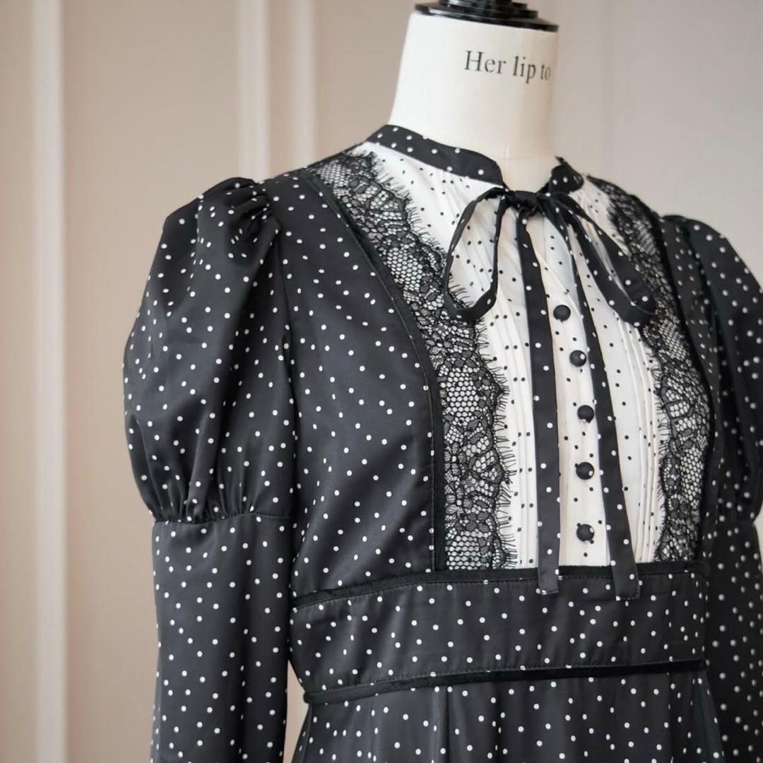 ワンピース orangerie dot long dress