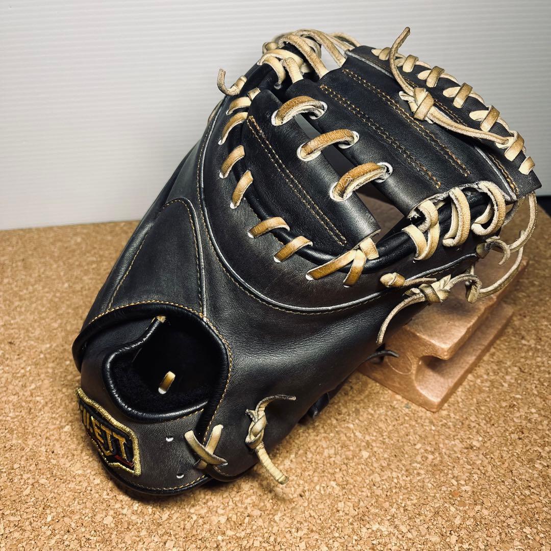 ZETT軟式捕手ミット中村悠平タイプ/BRCB30282／一般.大人／ブラック