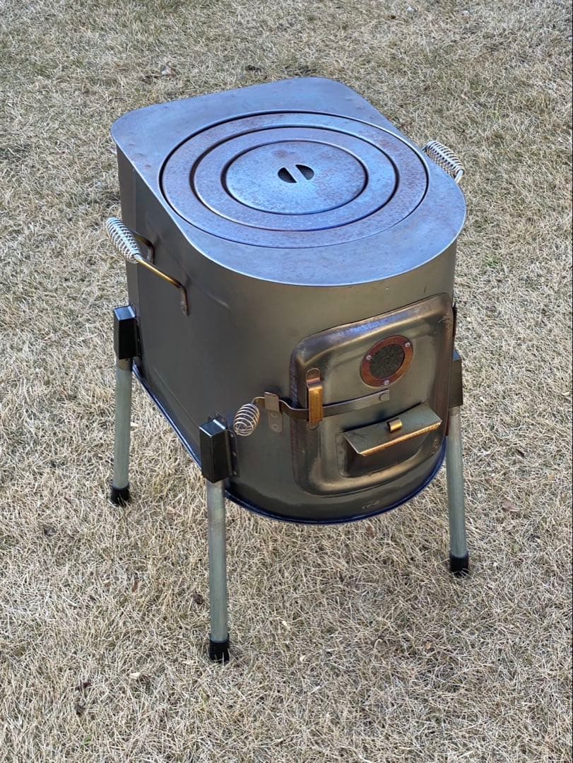 【小川キャンパル　ちびストーブ】コンパクト 薪ストーブ スチール製