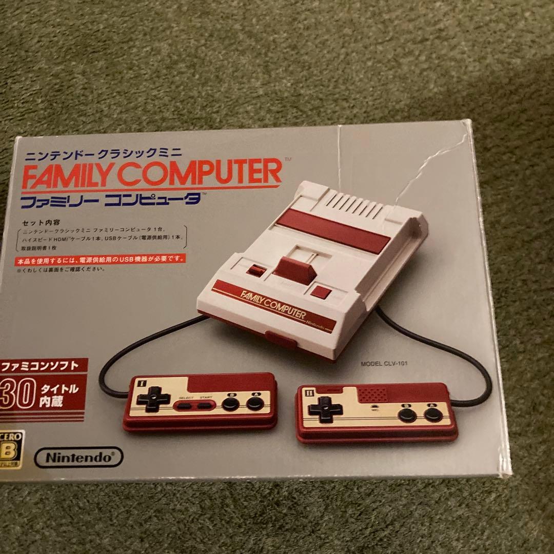 ニンテンドークラッシュミニファミリーコンピュータACアダプターUSBケーブルなし