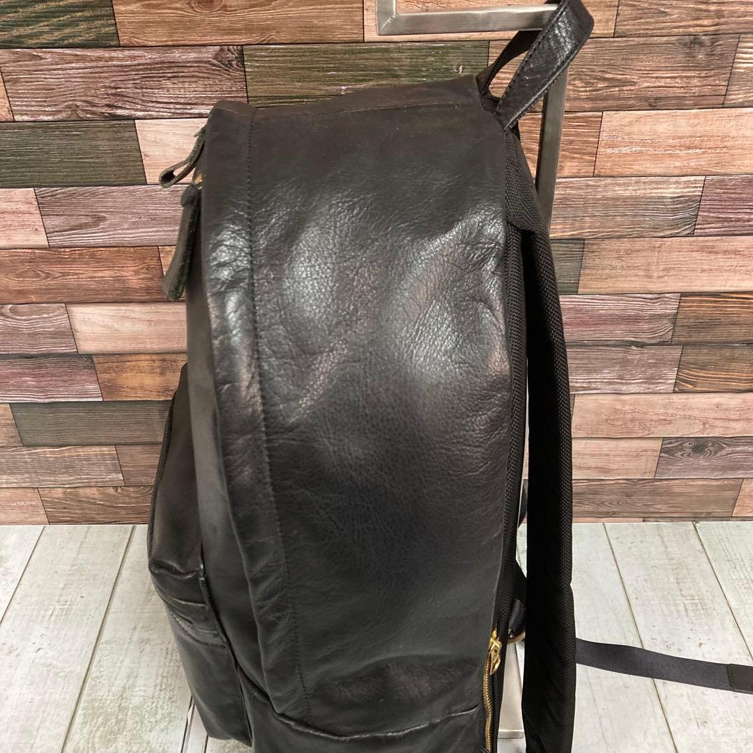 マスターピース　master piece　オールレザー　バックパック　本革　黒