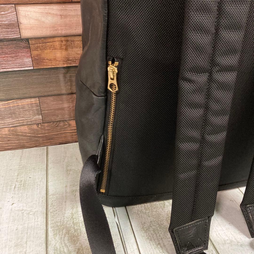 マスターピース　master piece　オールレザー　バックパック　本革　黒