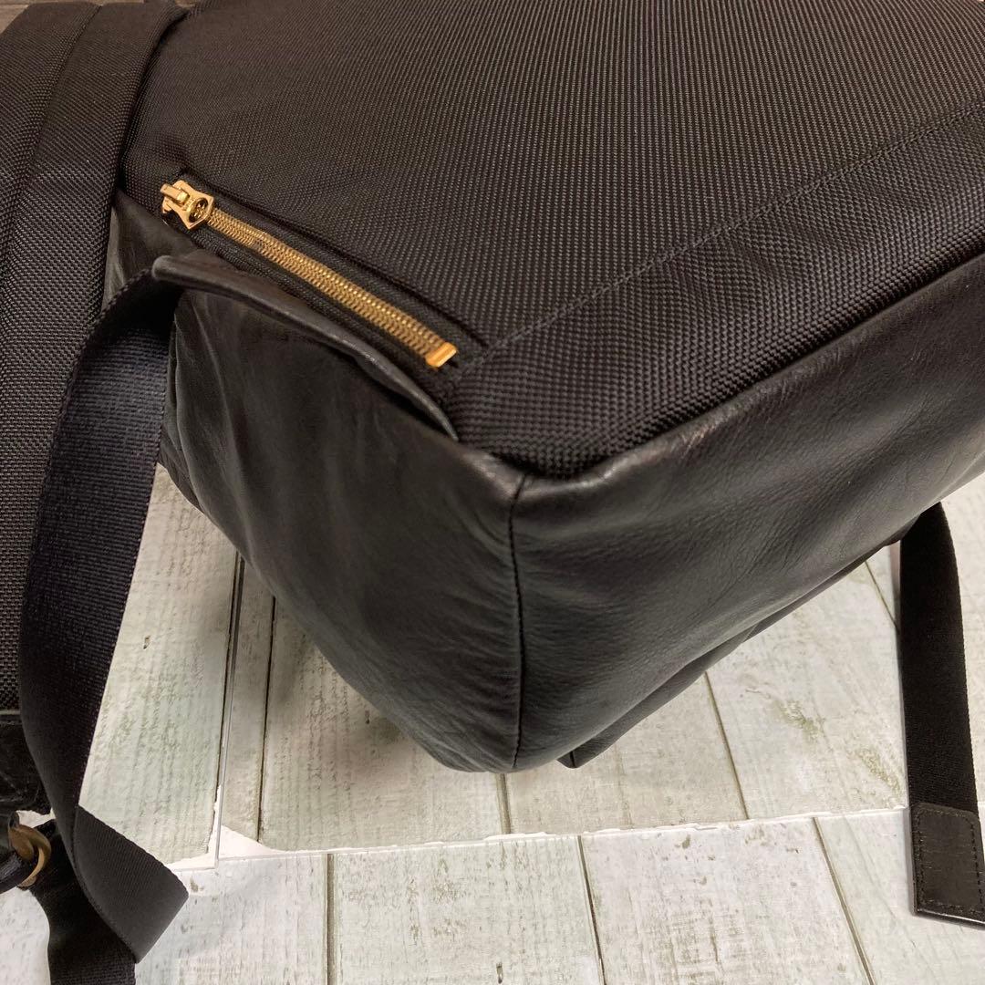 マスターピース　master piece　オールレザー　バックパック　本革　黒