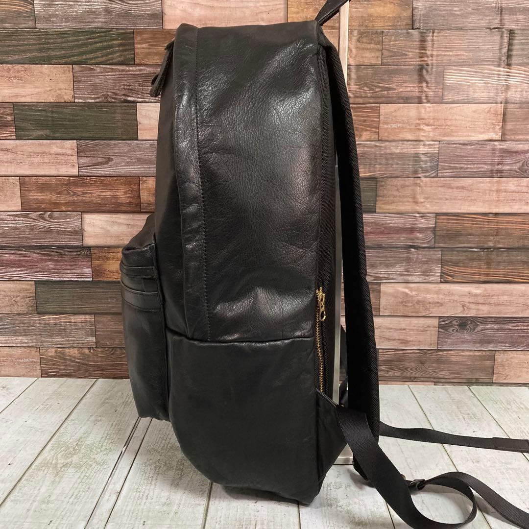 マスターピース　master piece　オールレザー　バックパック　本革　黒