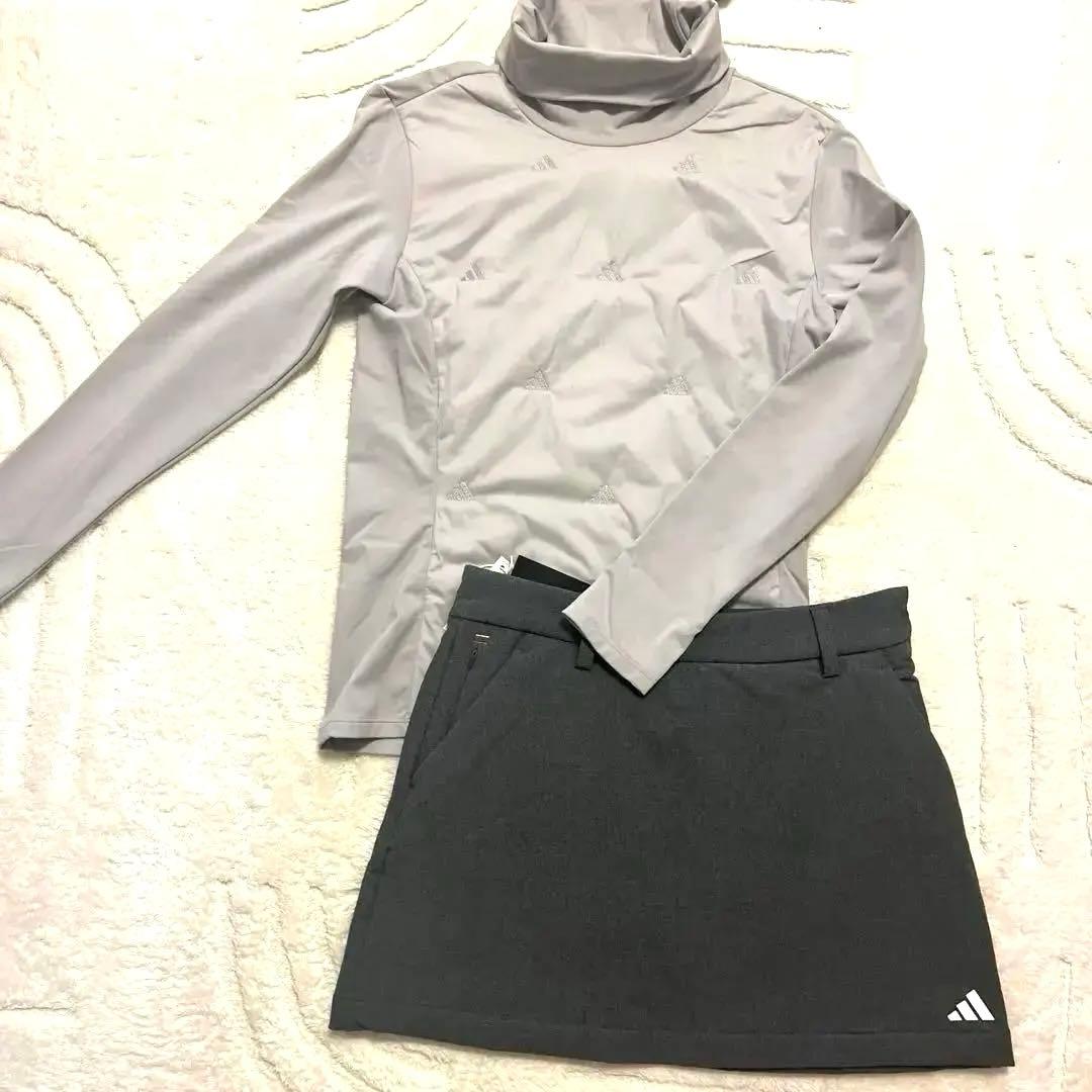 限定1点アディダスゴルフ⛳️裏起毛セットレディーススカートMサイズLサイズスカート