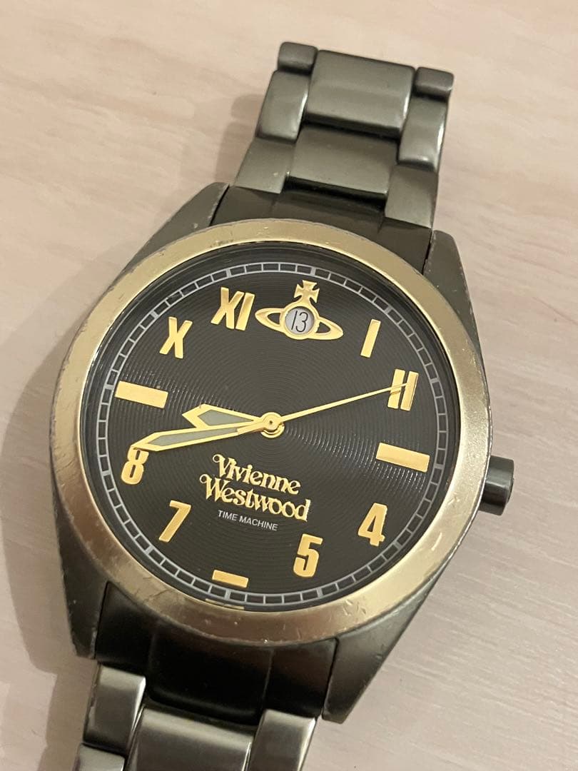 新品電池　Vivienne Westwood オーブ　デイト　腕時計