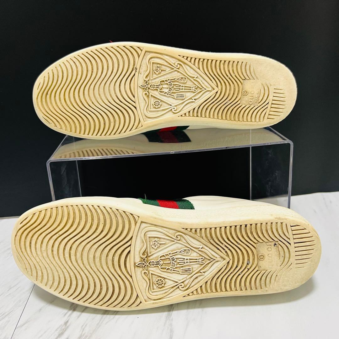 箱付き● GUCCI エース 刺繍 フローラル シェリーライン 23.0相当