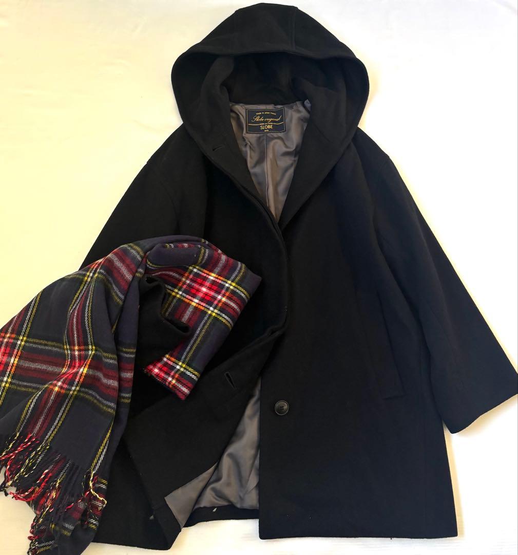 SLOBE IENAスローブイエナ　ソフトメルトンショートフードコート　38