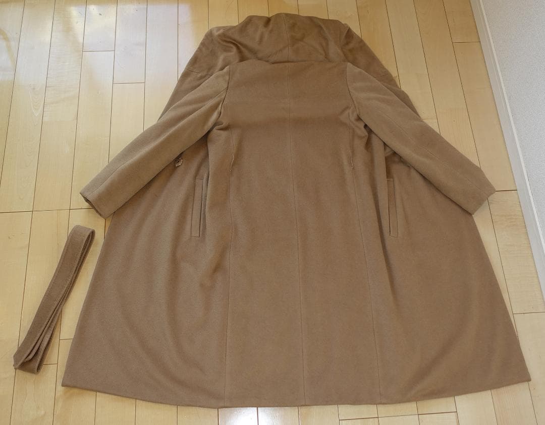 Weekend Max Mara キャメル フーデッドウールロングコート