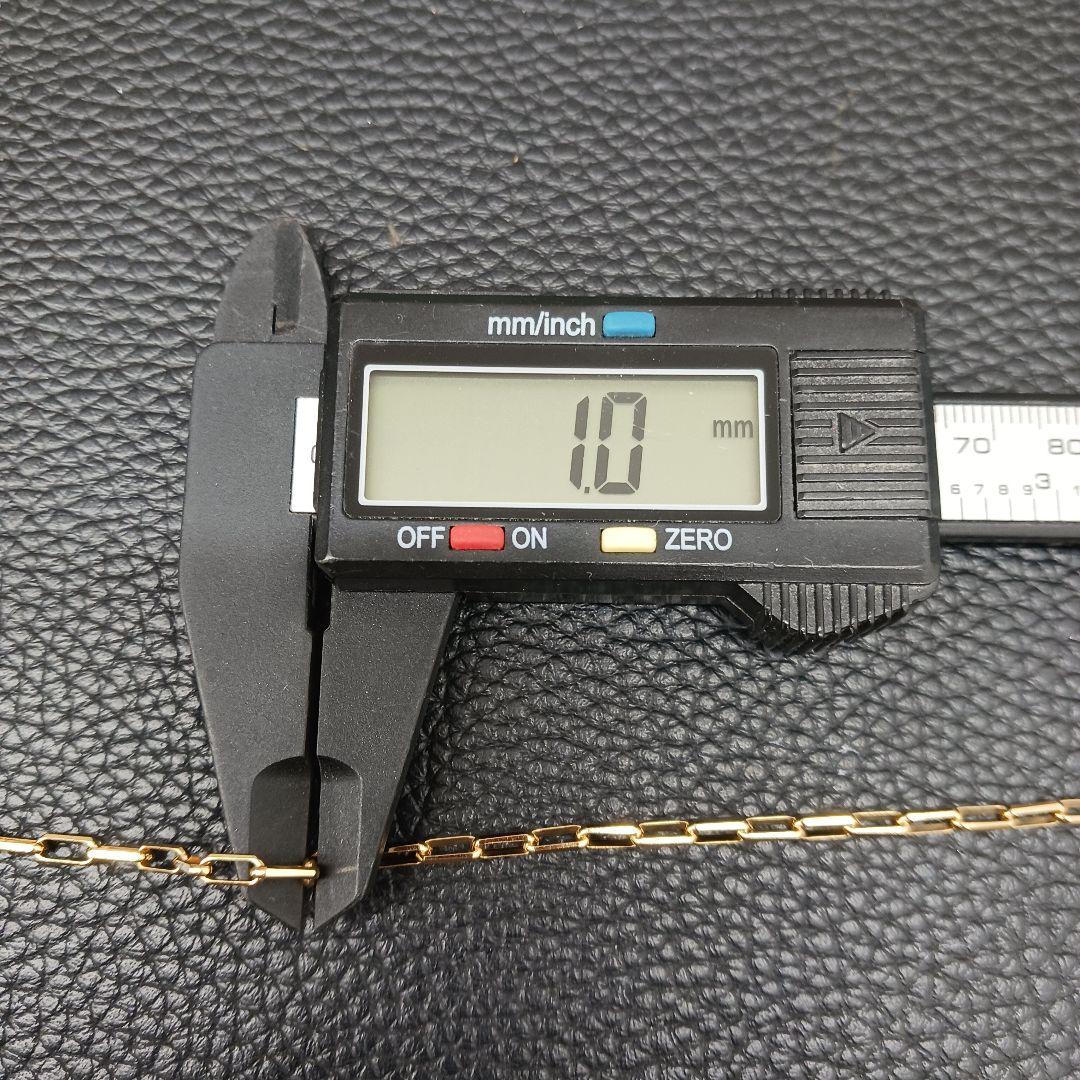 (C011317) K18 YG クリップチェーン アンクレット メンズ