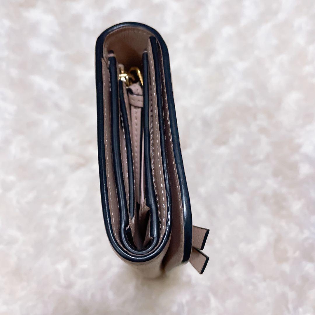 Chloeクロエ 三つ折り 財布 ピンク アルファベット レザー 財布 ブランド