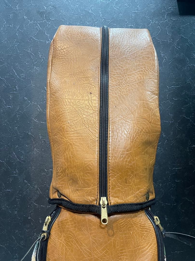 ミッキーマウス柄 ゴルフバッグ・キャディバッグ　レトロ　レザー