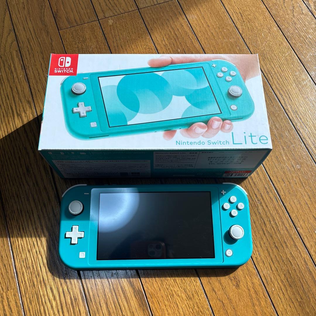 Nintendo Switch Lite ターコイズ 本体 モンハンライズ付き