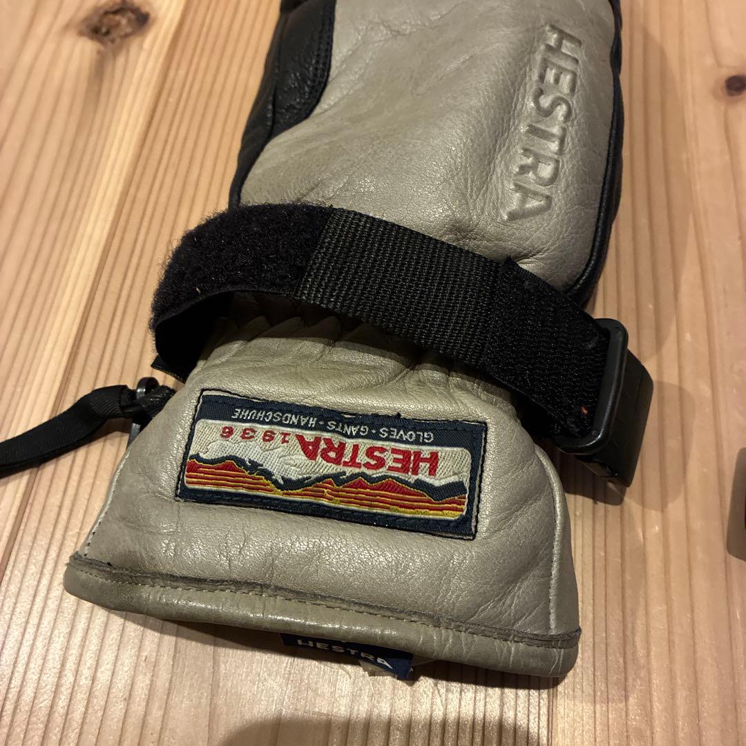Hestra スキーグローブ 3-finger gtx フルレザー　ハンドカフ付