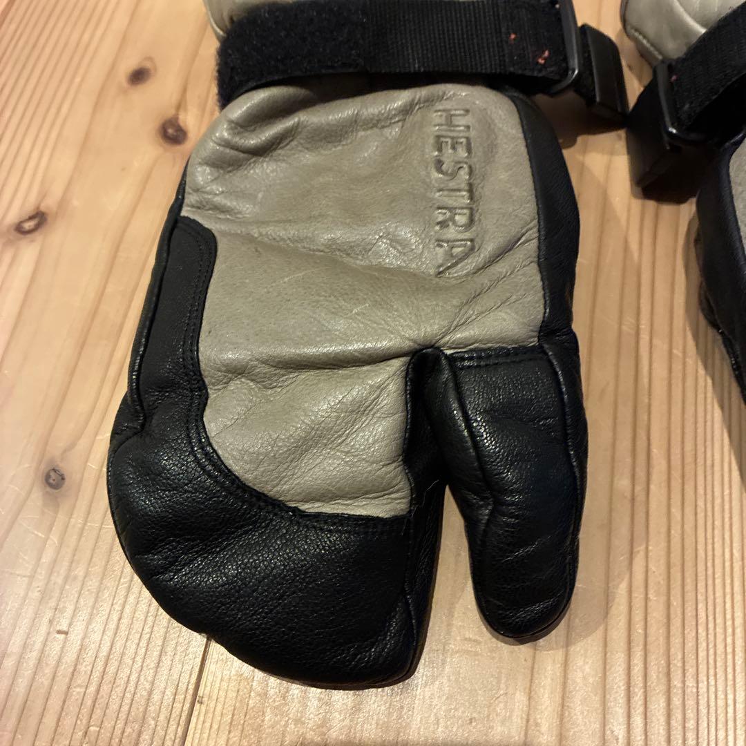 Hestra スキーグローブ 3-finger gtx フルレザー　ハンドカフ付
