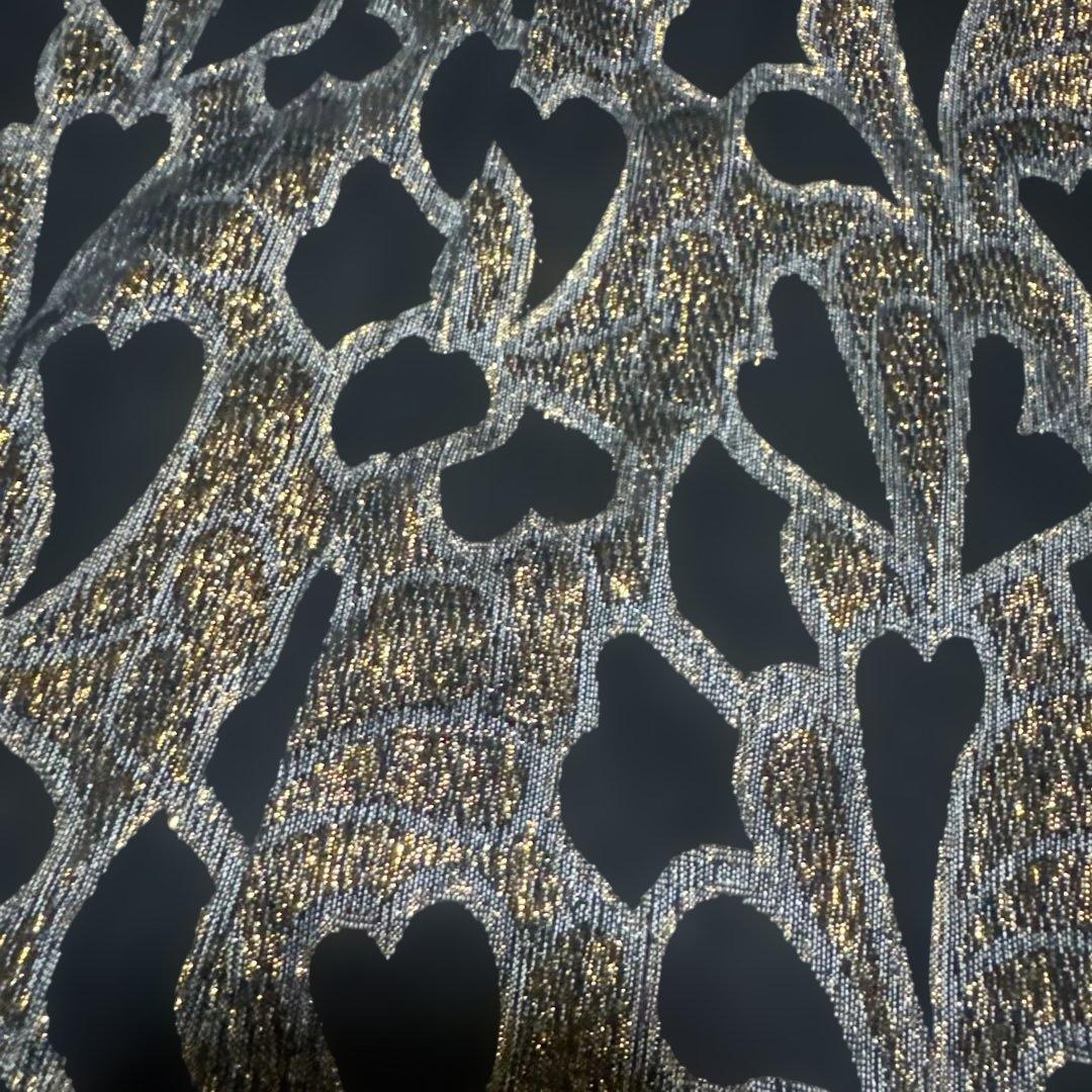 ROSBUD マグバイシー　ラメジャガード　オールインワン　ハート柄