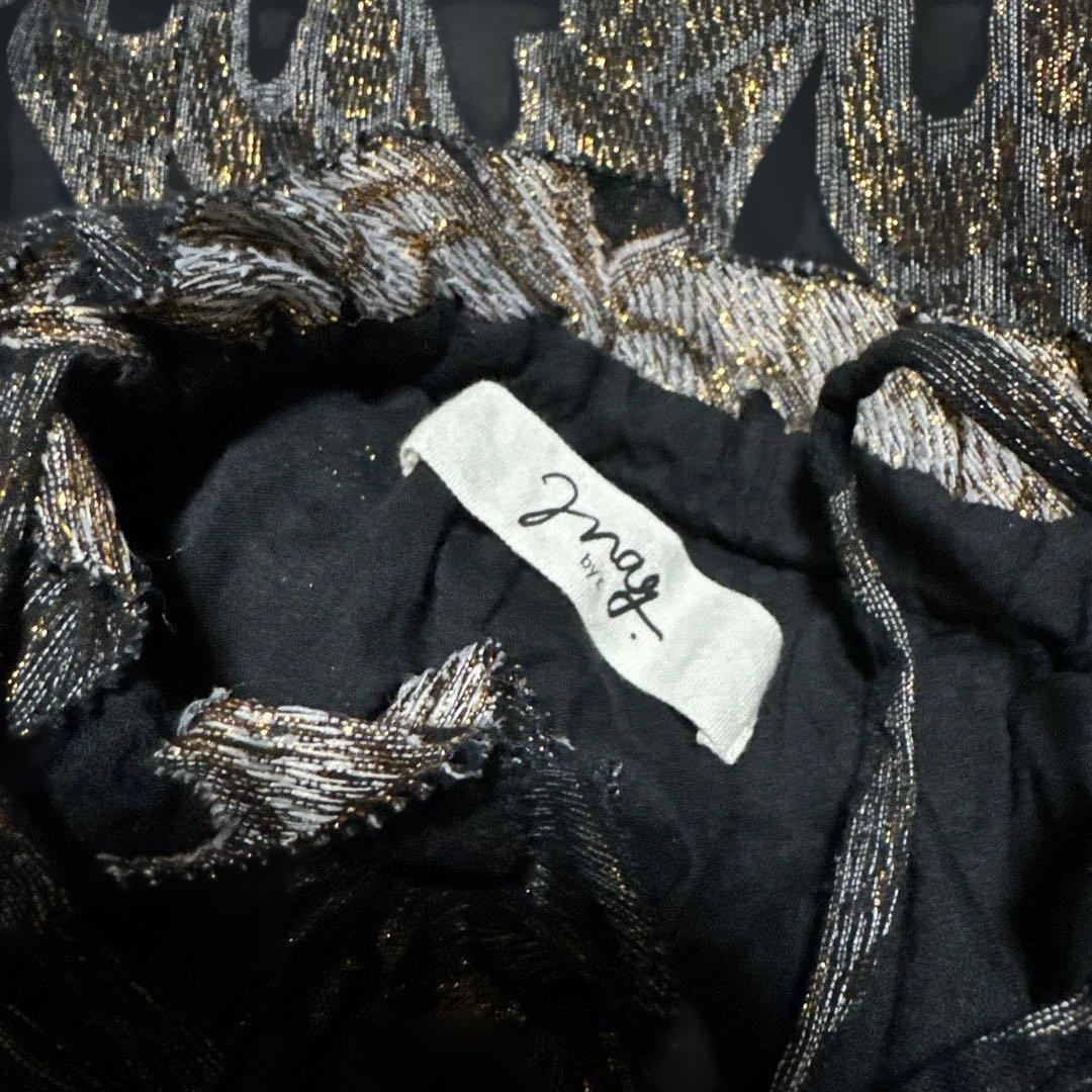 ROSBUD マグバイシー　ラメジャガード　オールインワン　ハート柄