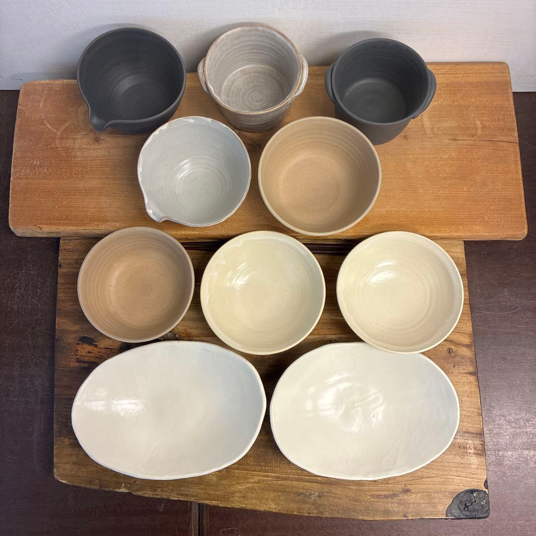 宇治抹茶新品　陶器　陶芸作家　小鉢10個 459