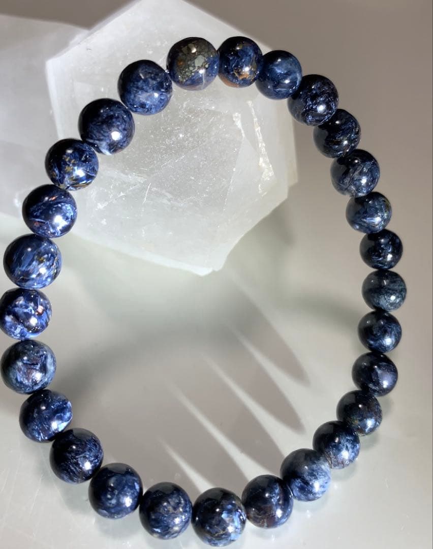 ⭐️希少石⭐️ブルーピーターサイト　ブレスレット　テンペストストーン