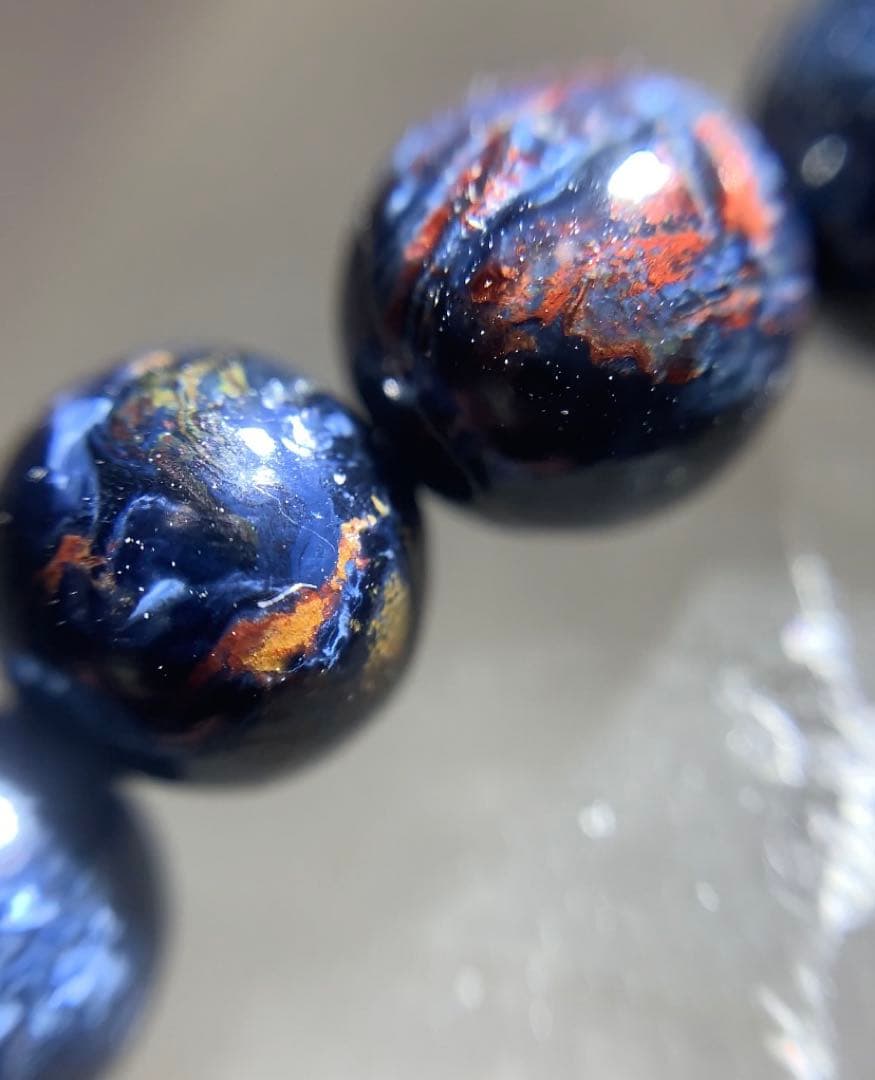 ⭐️希少石⭐️ブルーピーターサイト　ブレスレット　テンペストストーン