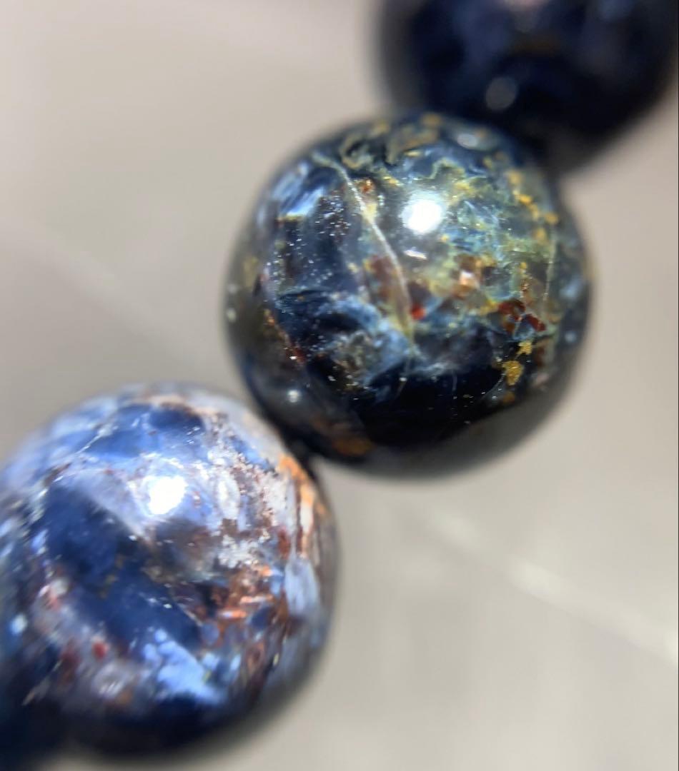 ⭐️希少石⭐️ブルーピーターサイト　ブレスレット　テンペストストーン