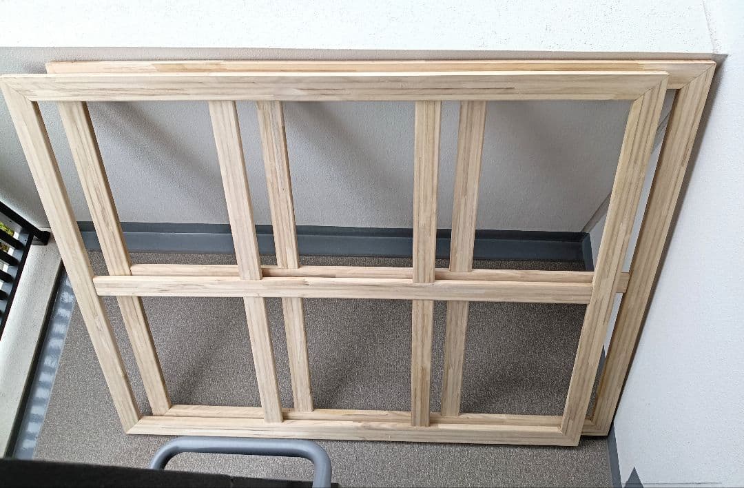 キャンバス木枠　桐材　f100号×2点