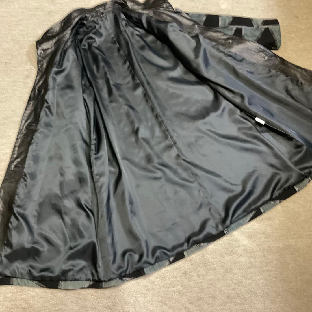 のんちゃん　柔らかな羊革ヌバックパッチワークコート　他2点