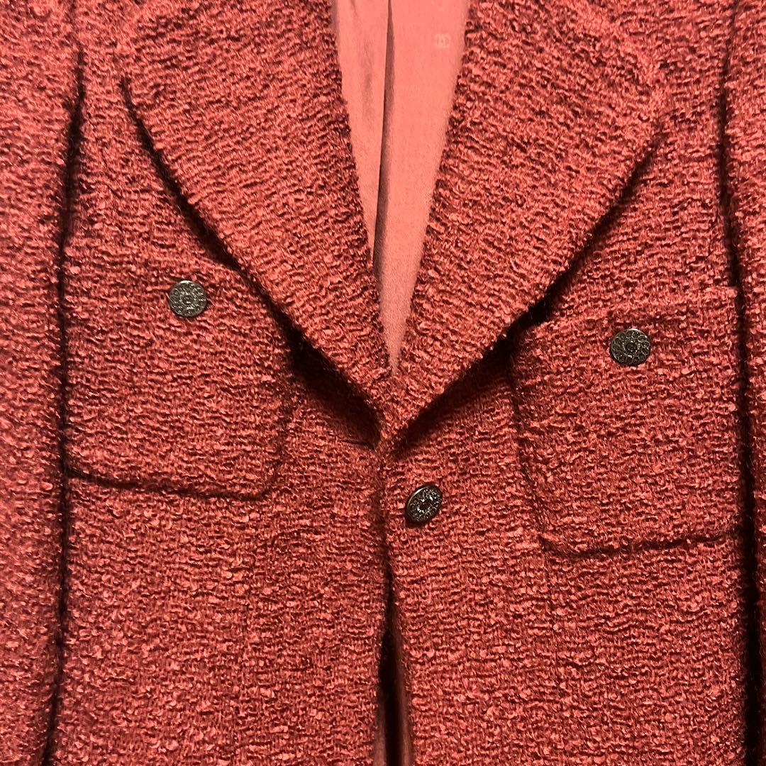 CHANEL BOUTIQUE 赤 テーラードジャケット 38