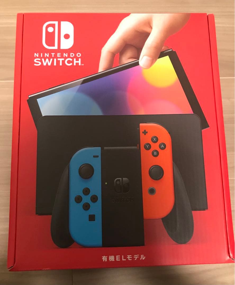 Nintendo Switch 本体（有機EL）ネオンカラーブルー レッド新品